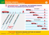 Книга «Пішохід і машини. Гальмовий шлях автомобіля.Водії попереджають. Спеціальні машини (27-28). Навчальний посібник»