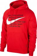 Джемпер Nike M NSW SWOOSH HOODIE PO FT CJ4863-657 р. L красный