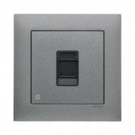 Розетка компьютерная Efapel Logus IP20 металлик графит 21453 TIS