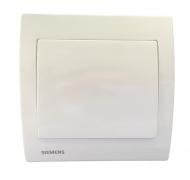 Выключатель одноклавишный Siemens Iris без подсветки белый 18505 W