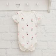 Боди детское унисекс Blanka Люблю маму папу р.74 бежевый 110264