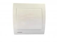 Выключатель проходной одноклавишный Siemens Iris без подсветки кремовый 18506 A