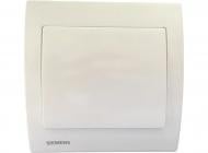 Выключатель перекрестный одноклавишный Siemens Iris без подсветки кремовый 18507 A