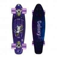 Скейтборд Qkids DESK00002 GALAXY unicorn фиолетовый