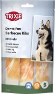 Лакомство Trixie ребрышки для чистки зубов Denta Fun с курицей натуральная кожа12см 90г 3 шт (31467)