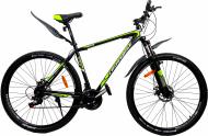 Велосипед Cross 27" 19"(48 см) Racer 2021 27PrJS-003303 черно-неоновый с желтым