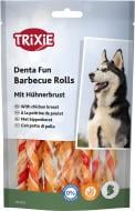 Лакомство Trixie палочка для чистки зубов Denta Fun натуральная кожа 12 см 80 г 10шт 31376
