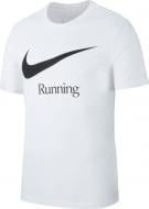 Футболка Nike M NK DRY RUN HBR CK0637-100 р.M белый