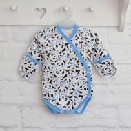 Боди для мальчика Blanka Панда р.56–62 голубой 110042