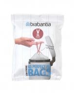 Мешки для мусора с затяжками Brabantia Bin Liners белые крепкие 3 л 60 шт.