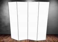 Ширма интерьерная Фабрика Орловських на 4 секции белая 1800x1800x75 мм