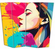 Ширма интерьерная Фабрика Орловських Леди Графити 1600x1800x75 мм мульти