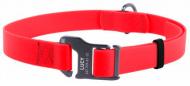 Ошейник WAUDOG Waterproof водостойкий пряжка–крючок 2х25-50 см красный