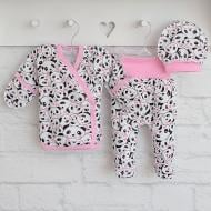 Комплект одягу на виписку для дівчаток Blanka Панда білий р.62 110044