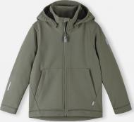 Куртка унісекс Reima Softshell Koivula р.122 зелений 5100290A-8920