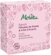 Мыло органическое Melvita Роза и акация 8BZ0028 100 г 1 шт./уп.