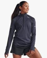 Джемпер 2XU Aero 1/2 Zip WR7245a_BLK/SRF р.S черный