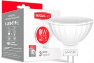 Лампа светодиодная Maxus 8 Вт MR16 матовая GU5.3 220 В 3000 К 1-LED-515