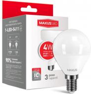 Лампа светодиодная Maxus 4 Вт G45 матовая E14 220 В 3000 К 1-LED-5411