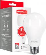 Лампа светодиодная Maxus 15 Вт A70 матовая E27 220 В 3000 К 1-LED-567