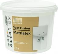 Краска акрилатная водоэмульсионная Spot Colour Fusion Mattlatex глубокий мат белый 2,5 л