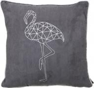 Подушка декоративная Фламинго 45x45 см серый La Nuit