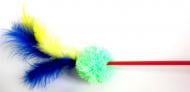 Іграшка для котів М'яч з пір'ям 46 см 20-7550
