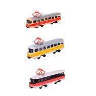 Игрушка Автопром 1:50 Трамвай металлический 6411ABD