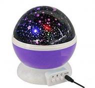 Ночник-светильник звездного неба Star Master шар Фиолетовый