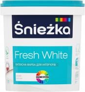 Фарба латексна водоемульсійна Sniezka Fresh White мат білий 1 л 1,4 кг