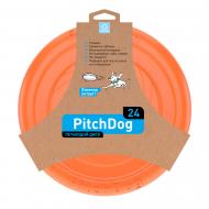 Фризбі PitchDog для апортировки 24 см помаранчева