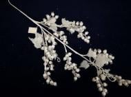 Декорация новогодняя Ветка с ягодами и листьям 80 см EPI-17A3380