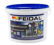 Рельефная краска структурная Feidal Fassad-Relief economic мат белый 10 л