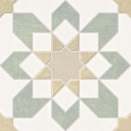 Плитка PERONDA Doha green flower sp 22,3x22,3 см