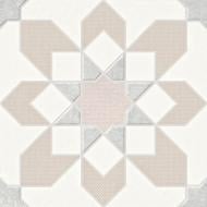 Плитка PERONDA Doha taupe flower sp 22,3x22,3 см