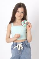 Кроп-топ для дівчаток Mevis 4606 07 р.128 ментоловий 4606