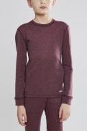 Комплект термобелья Craft MERINO 180 SET JR 1907878-488200 р.134/140 бордовый меланж