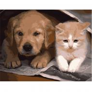 Картина по номерам Strateg Добрые друзья VA-0521