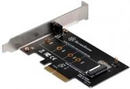 Плата расширения SilverStone для SSD M.2 NVME PCI Express 2.0 x4 (SST-ECM21)