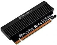 Плата расширения SilverStone PCIE X4 ДЛЯ SSD M.2 SATA + NVME THERMAL SOLUTION (SST-ECM23)