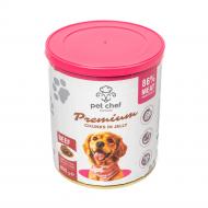 Консерва Pet Chef кусочки в желе с говядиной 800 г