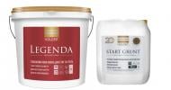 Краска акрилатная Kolorit Legenda база А глибокий мат біла 9 л + Ґрунт Kolorit Start Grunt 5 л