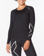 Футболка 2XU Core Compression Long Sleeve WA6401a_BLK/SIL р.XS черный