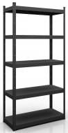 Стеллаж 2000x1200x600 мм Меткас Стандарт антрацит металл полки 5 шт. крашенный