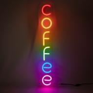 Неонова вивіска ArtEco Light COFFEE_8 11 Вт 650x100 мм різнокольоровий (RGB)