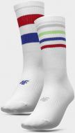 Носки 4F SOCKS CAS U137 (2PACK) 4FSS23USOCU137-90S р.35-38 белый 3 пари шт.