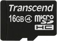 Карта памяти Transcend microSDHC 16GB Class 4