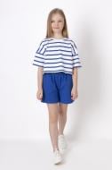 Костюм для дівчаток Mevis (01) р.122 синій із білим 4655 Костюм для дівчаток Mevis (01) р.122 синій із білим 4655