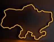 Неонова вивіска ArtEco Light Карта України_1 22 Вт 350x500 мм теплий білий
