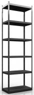 Стеллаж 2800x900x500 мм Меткас Стандарт антрацит металл полки 6 шт. крашенный